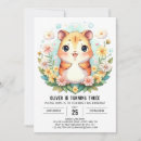 Search for hamster birthday invitations Watercolor