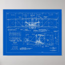 Search for airplane blueprints posters Vintage