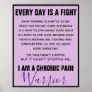 Search for chronic pain posters Warrior