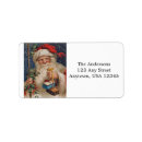 Search for st nicholas return address labels Father christmas