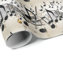 Search for music wrapping paper Musical notes