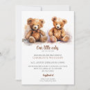 Search for teddy bear twin shower invitations Cute