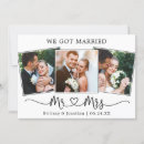 Search for mr and mrs wedding announcement cards Just married