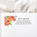 Search for tropical flower return address labels Summer