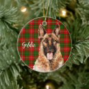 Search for german shepherd dog christmas tree decorations Green