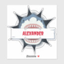 Search for funny shark stickers Great white shark