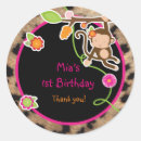 Search for monkey girl stickers Birthday