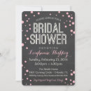 Search for confetti bridal shower invitations Chalkboard