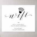 Search for guest wifi signs Black and white