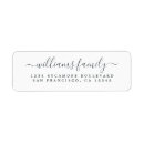 Search for rustic family return address labels Black and white