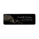 Search for gold scroll return address labels Scrolls