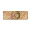 Search for antique map return address labels Travel