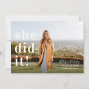 Search for she did it invitations Congratulations