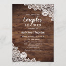 Search for rustic shower wedding invitations Lace