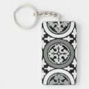 Search for flowers designs rectangular key rings Botanical