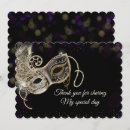 Search for masquerade thank you cards Black