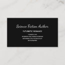 Search for author business cards Writing