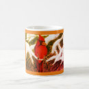 Search for red cardinal bird mugs Winter