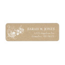 Search for kraft paper return address labels Floral