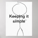 Search for keep it simple posters White