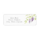 Search for wisteria return address labels Violet
