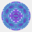 Search for unique birthday designs stickers Pretty fractal glossy 3d