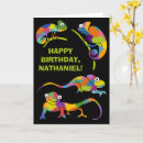 Search for chameleon birthday cards For kids