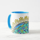 Search for love heals mugs Flower of life