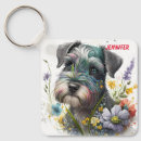 Search for schnauzer dog key rings Animal