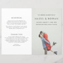 Search for order of service wedding programs Black and white