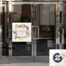 Search for floral window decals Black
