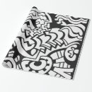 Search for street graffiti wrapping paper Black