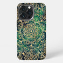 Search for green mandala iphone cases Gold