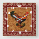Search for vintage rooster clocks Rustic