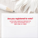Search for vote return address labels Political