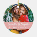 Search for pink heart christmas tree decorations Best friends forever