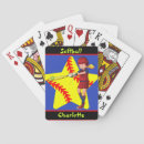 Search for softball playing cards For her