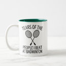 Search for funny coach mugs Shuttlecock