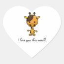 Search for giraffe love stickers Heart