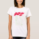 Search for red poppy flowers tshirts Floral