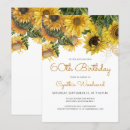 Search for sunflower 60th birthday invitations Sixty