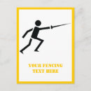 Search for swords postcards Fencing