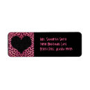 Search for cheetah return address labels Pink