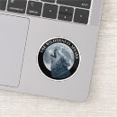 Search for wolf and moon stickers Dog