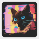 Search for psychedelic cat stickers Kitten