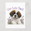 Search for st bernard postcards Puppy