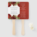 Search for red and gold wedding programs Floral