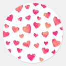 Search for heart patterns stickers Red
