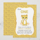 Search for leopard 1st birthday invitations Modern
