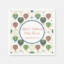 Search for adventure awaits napkins Hot air balloon